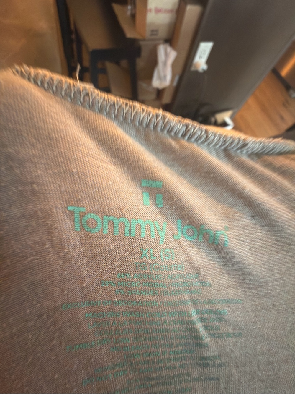 Tommy John Light Gray Drawstring Joggers - Picture 2 of 2